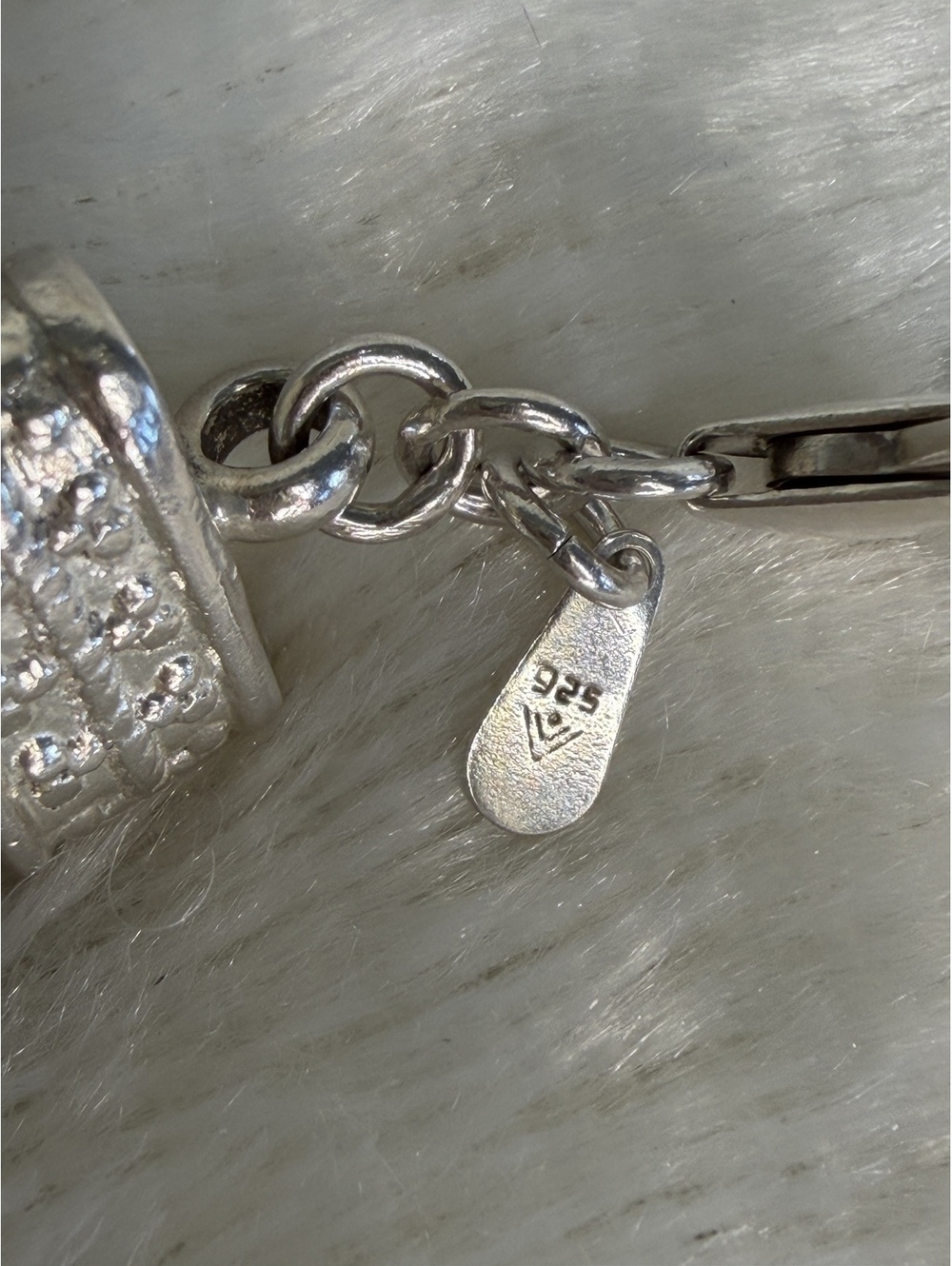 Silpada 3- Strand Sterling Silver Popcorn Bracelet B1210 Heavy! - Picture 7 of 7